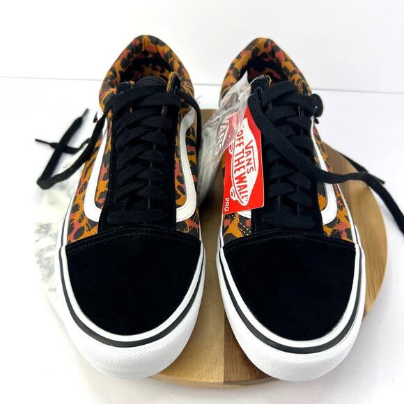 NEW Vans Old Skool Pro UltraCush Punk Black White Animal Print Size 10 - Picture 2 of 10